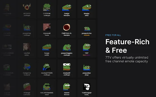 7TV: Melhore o Chat da Twitch e YouTube – Download Gratuito - Screenshot 2
