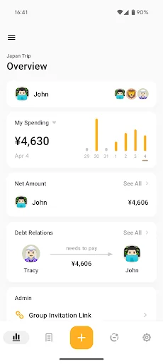 Baixar Bill Bear – Gerencie e Compartilhe Despesas Facilmente - Screenshot 9