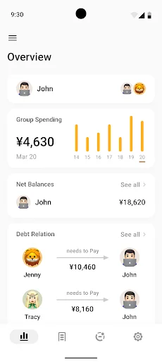 Baixar Bill Bear – Gerencie e Compartilhe Despesas Facilmente - Screenshot 17